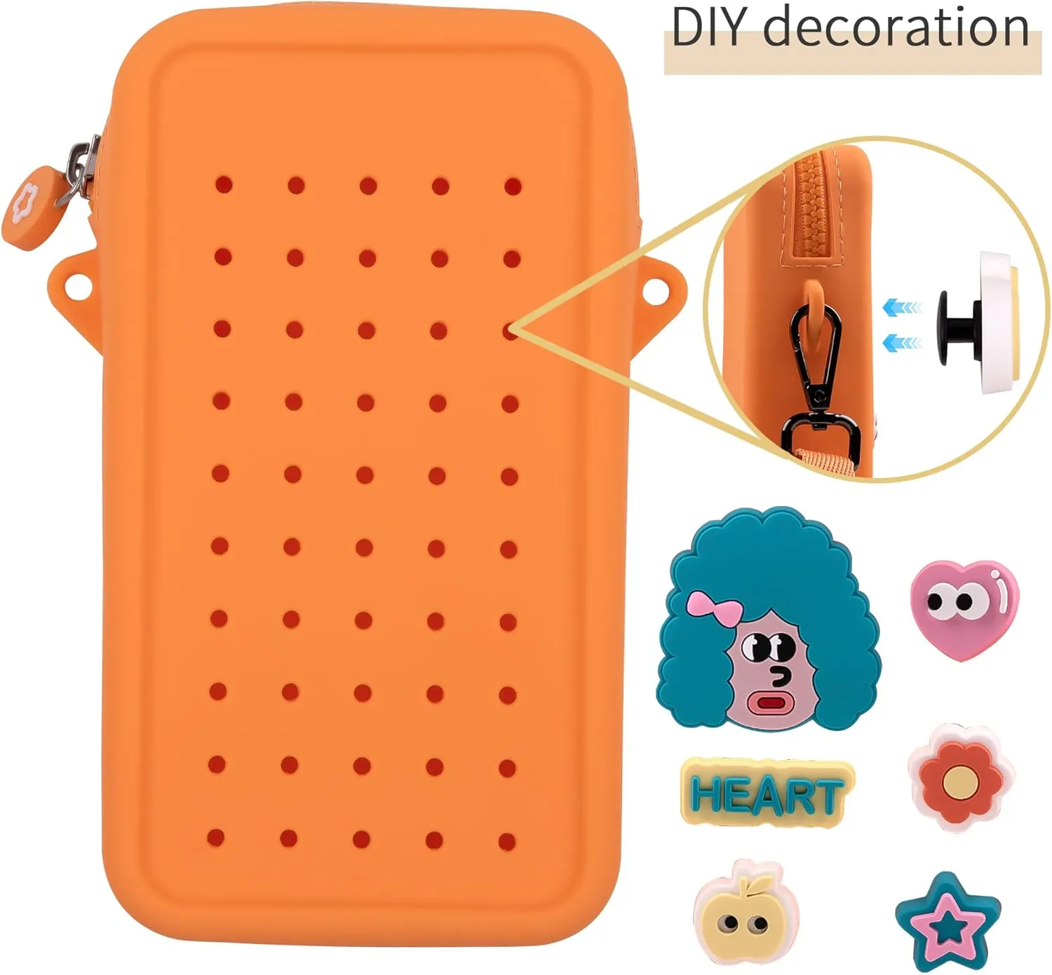 CANDY Small Crossbody Bag with Charms, Beaded Phone Wrist Strap Bundle, Cellphone Purse Hands-Free Wristlet Bracelet