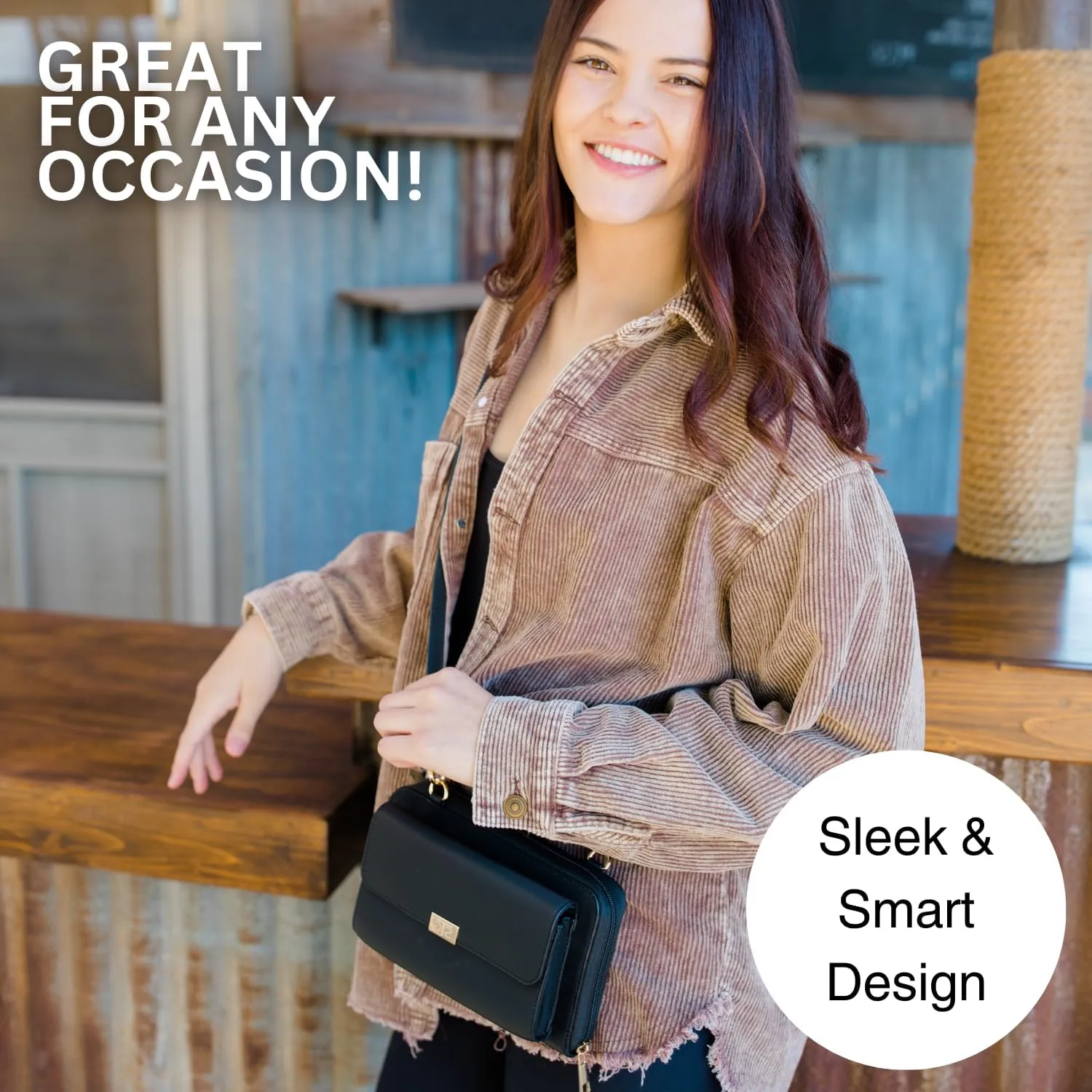 Captiva Touch Screen Women's Crossbody Handbag - Cell Phone Purse & Case