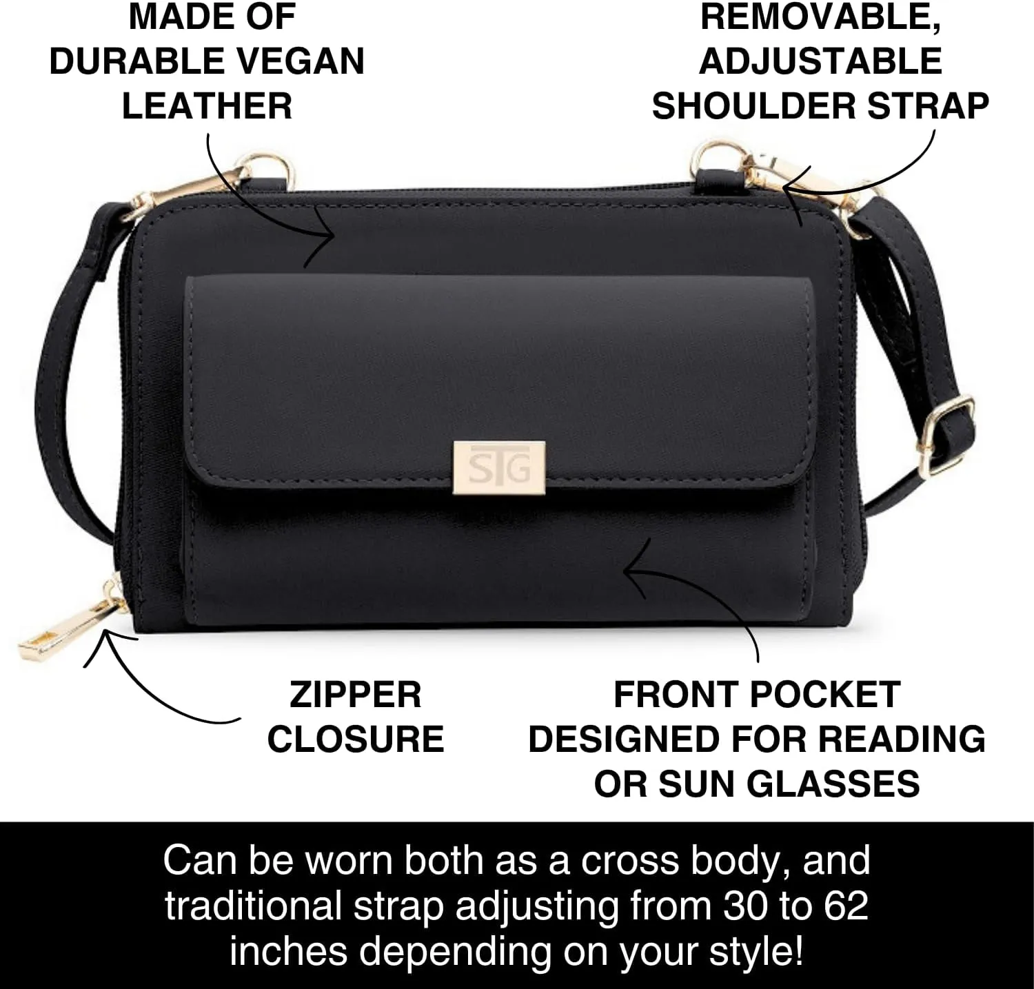 Captiva Touch Screen Women's Crossbody Handbag - Cell Phone Purse & Case