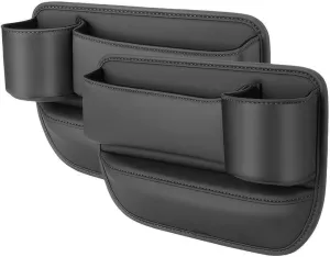 Car Seat Gap Filler Organizer for Mazda CX-70 2024 2025, Car Gap Filler Car Seat Storage Box Seat Gap Storage Box Car Accessories,Black