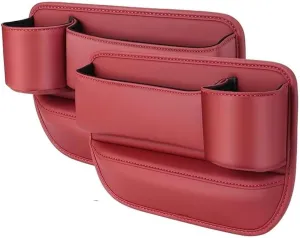 Car Seat Gap Filler Organizer for Mazda CX-80 2024 2025, Car Gap Filler Car Seat Storage Box Seat Gap Storage Box Car Accessories,Red