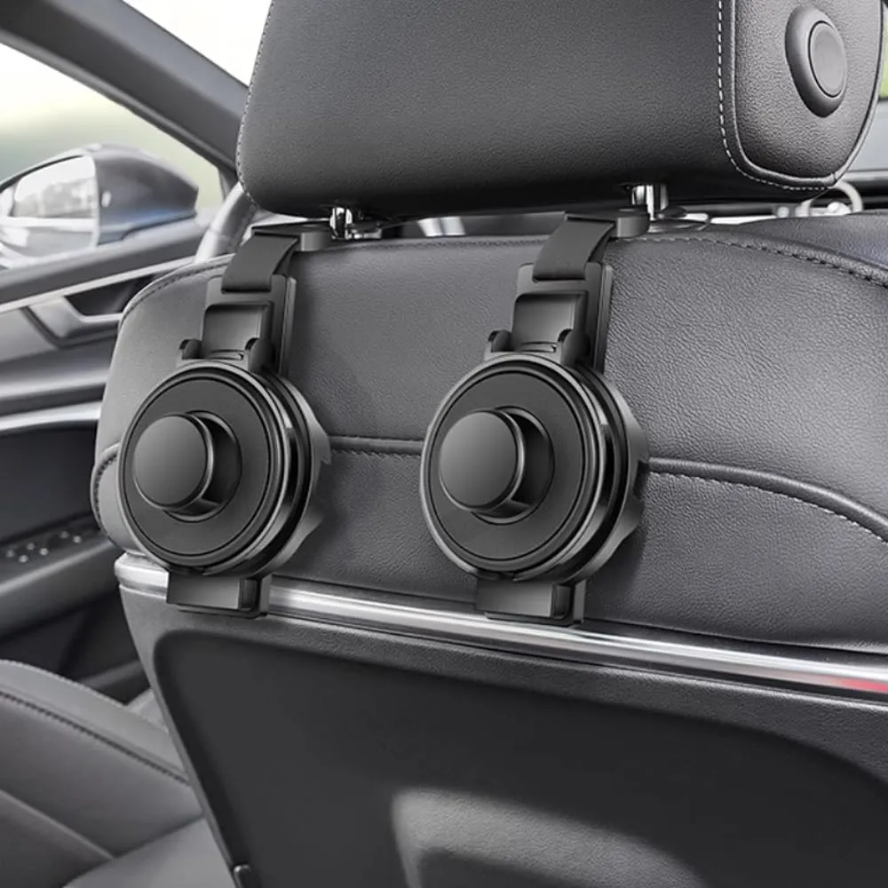 Car Seat Hooks for Audi Q2 Q3 Q4 Q7 TT TTS TT-RS,Car Seat Hidden Hooks Car Handbag Hooks Multifunctional Hook,1 Two-A Black