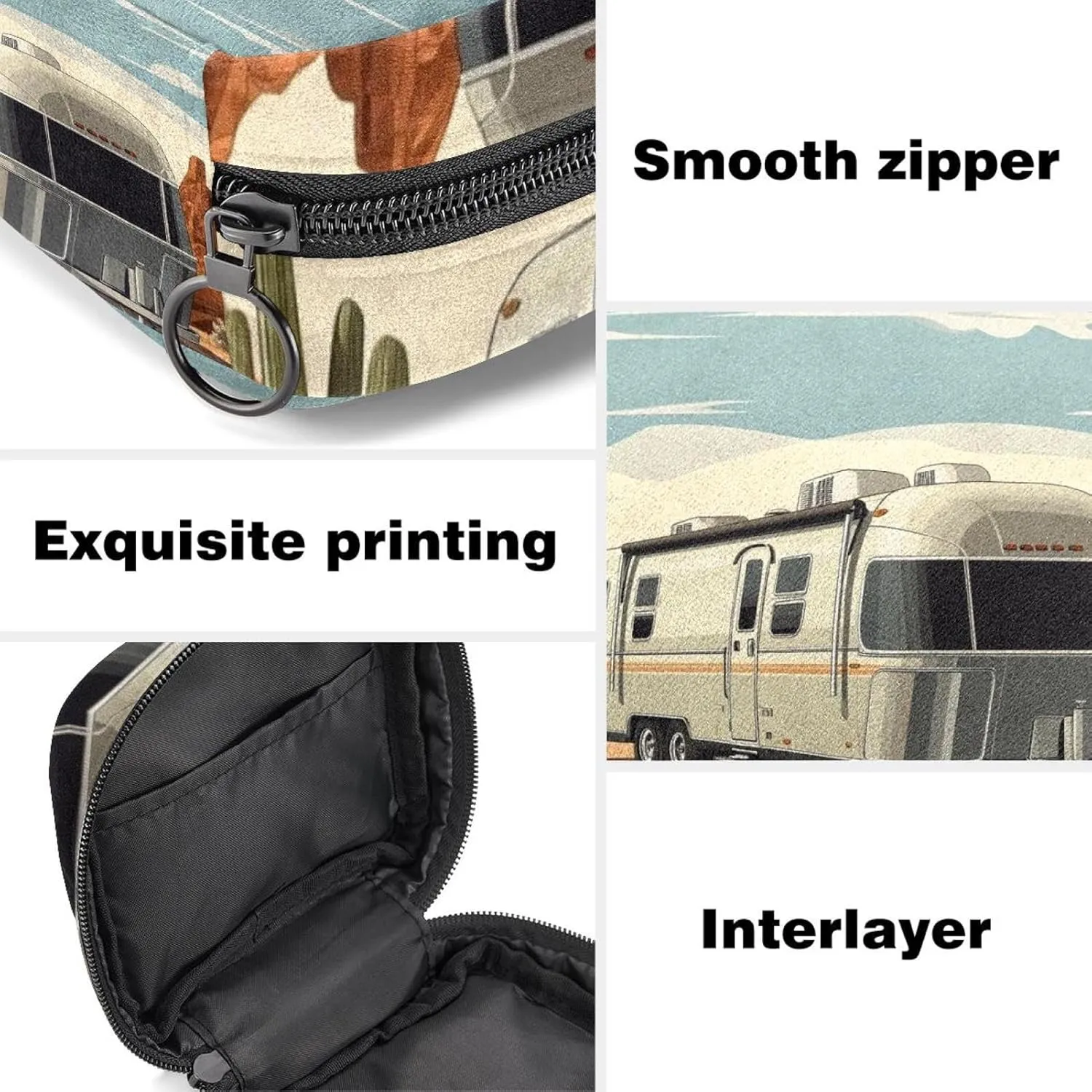 Caravan (1) Sanitary Napkin Storage Bag, Portable Menstrual Pad Bag for Teen Girls Tampons Sanitary Pads for Women Ladies