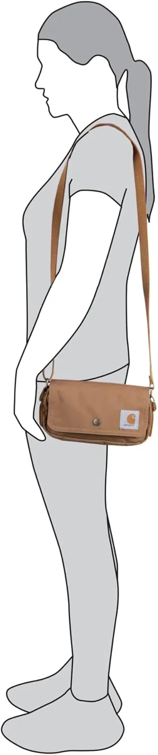 Carhartt Legacy Women's Essentials Crossbody Bag and Waist Pouch, Carhartt Brown