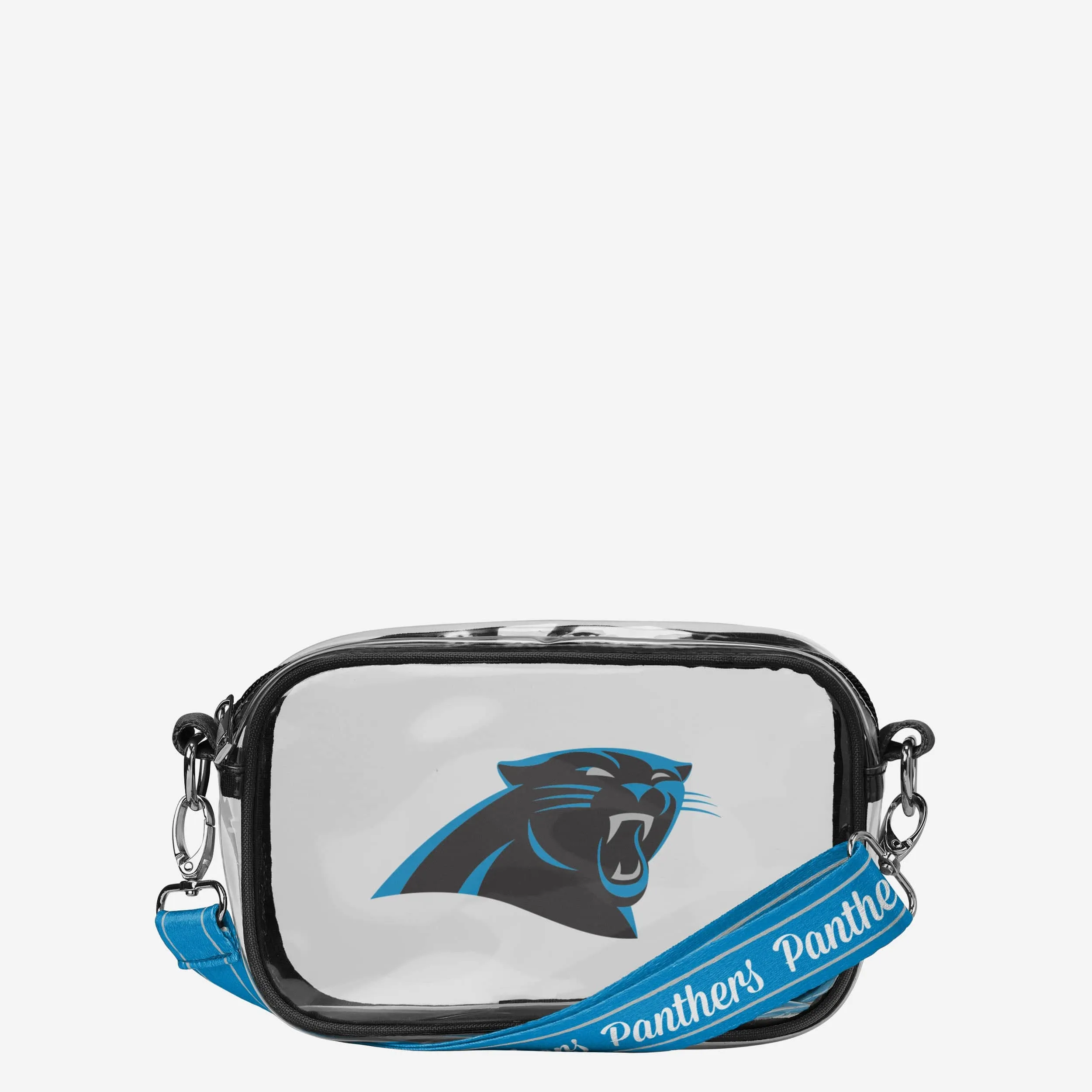 Carolina Panthers Team Stripe Clear Crossbody Bag