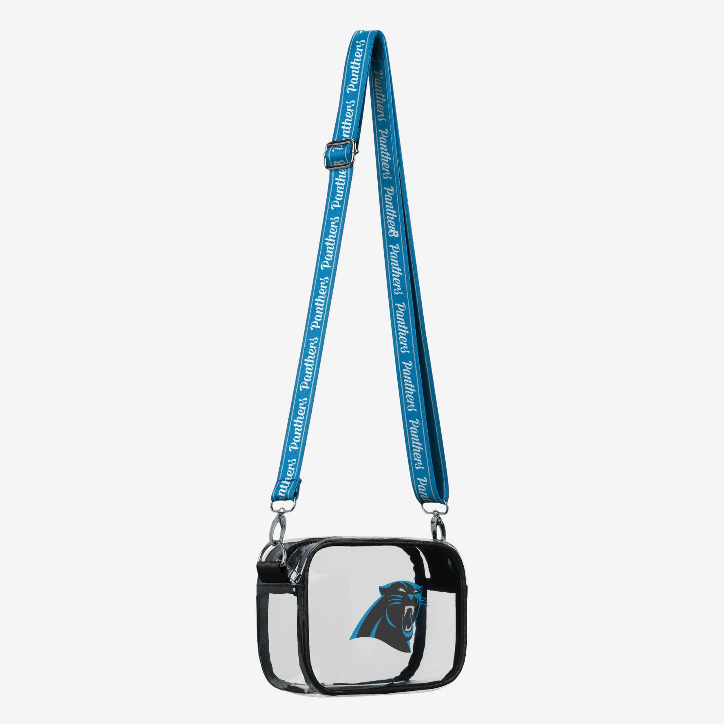 Carolina Panthers Team Stripe Clear Crossbody Bag