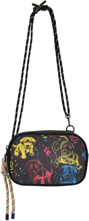 Cartoon Cute Color Dog Stick Figure Small Purse Crossbody Womens Comfort with Adjustable Strap Cell Phone Purse Date bolso manos libres para mujer