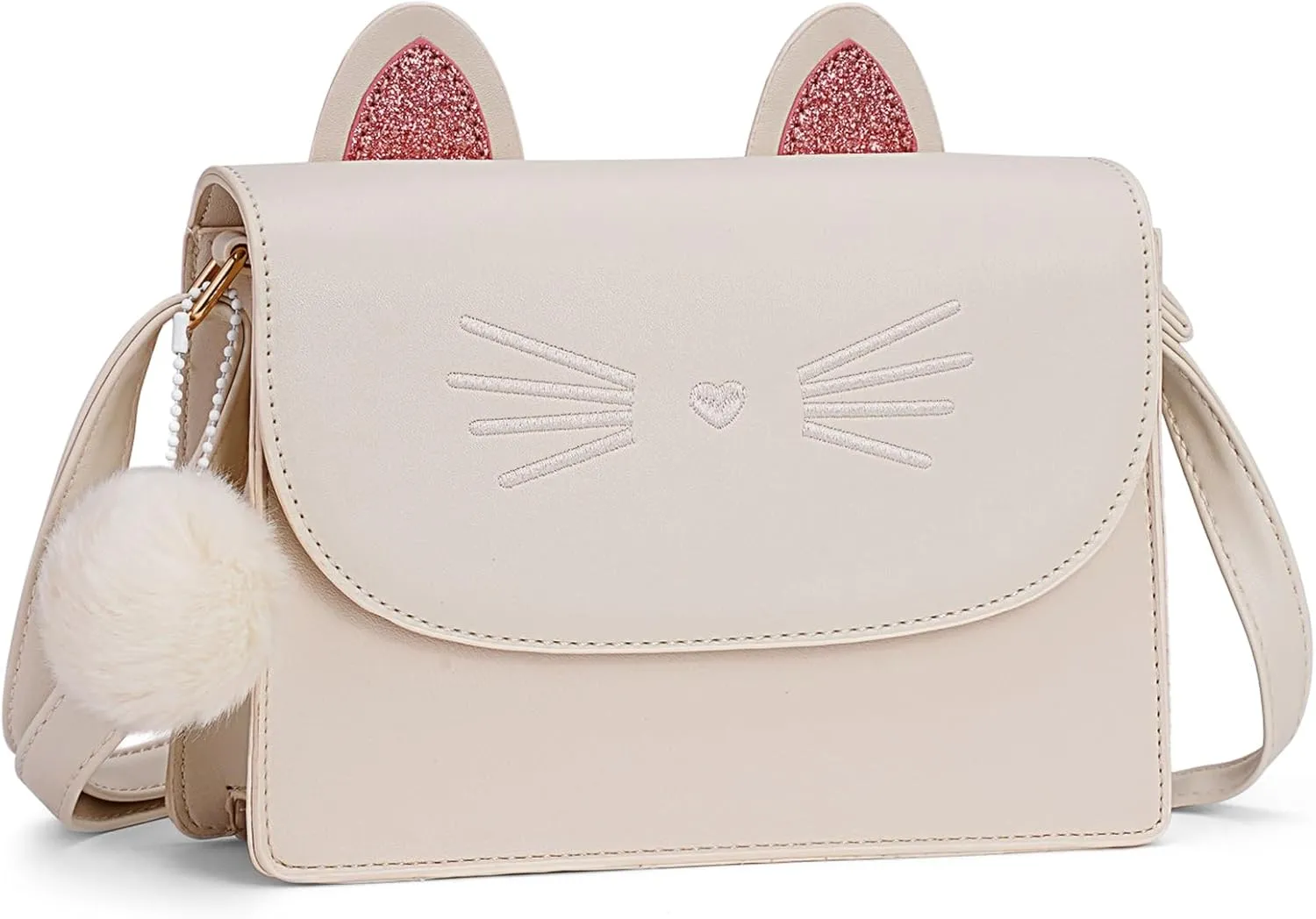 Cat Purse for Girls, Cute Crossbody Bag for Kids Teens, Cat Gift
