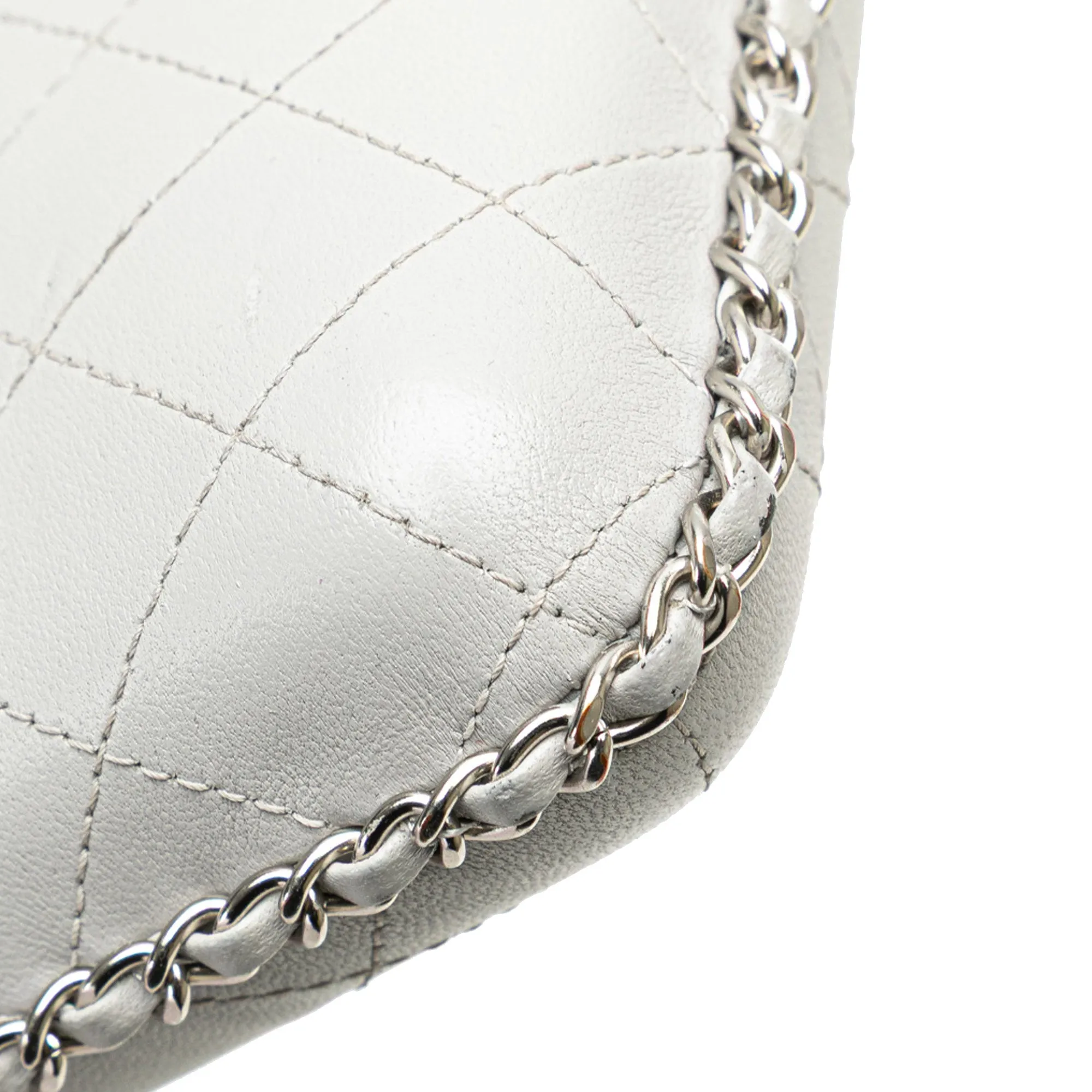 CC Quilted Lambskin Chain Around Phone Holder