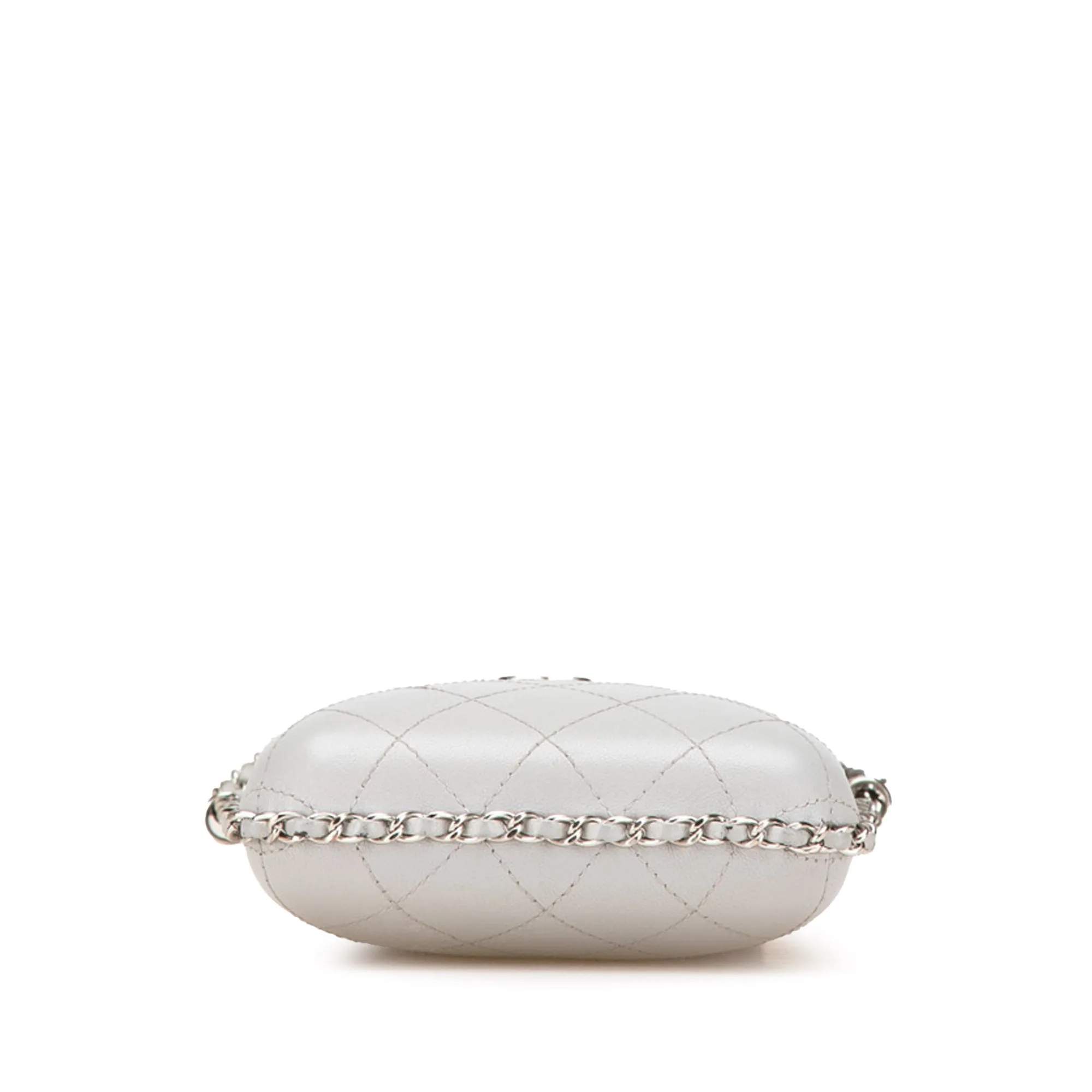 CC Quilted Lambskin Chain Around Phone Holder