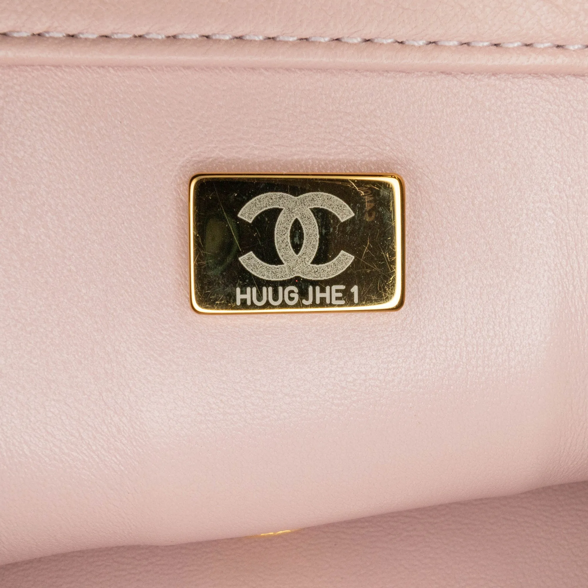 CC Quilted Lambskin Embellished Chain Flap