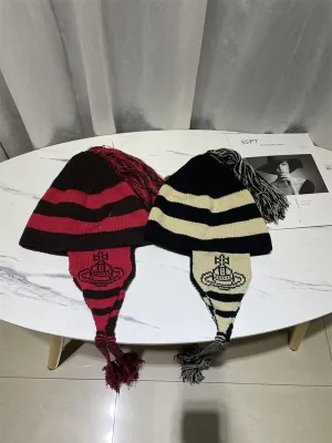 CEINOM Anime Cosplay Beanies Hats Girl Women Tassel Ear Protection hat Warm Cap Grunge Accessories Slouchy Beanies for Women