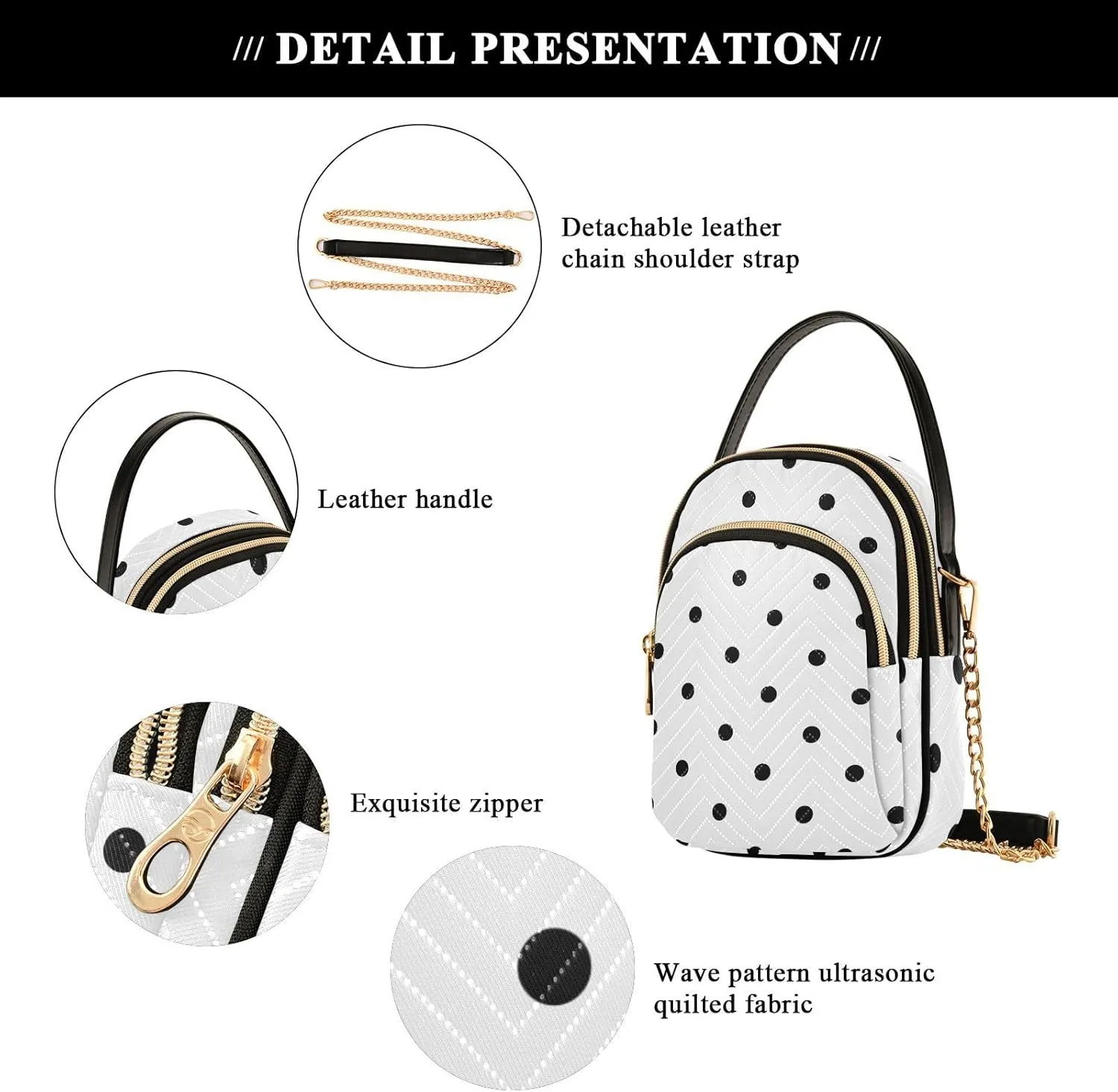 Cell Phone Purse Crossbody Handbag Durable Shoulder Bag Sturdy Travel Pouch