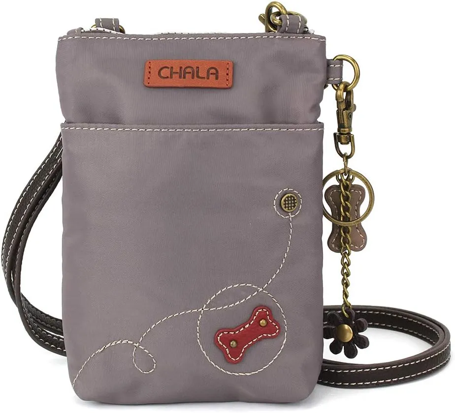 CHALA Crossbody RFID Cell Phone Purse - Women Nylon/Faux Leather Multicolor Handbag with Adjustable Strap Venture