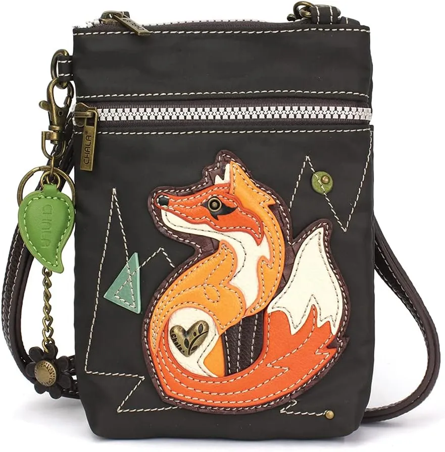 CHALA Crossbody RFID Cell Phone Purse - Women Nylon/Faux Leather Multicolor Handbag with Adjustable Strap Venture