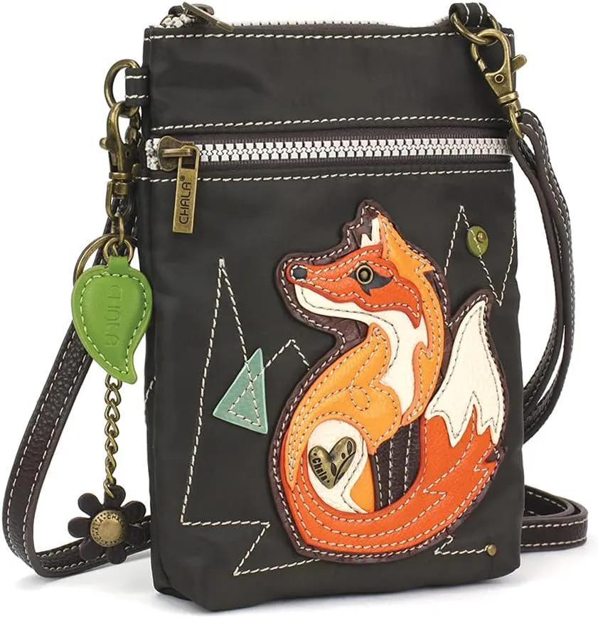 CHALA Crossbody RFID Cell Phone Purse - Women Nylon/Faux Leather Multicolor Handbag with Adjustable Strap Venture