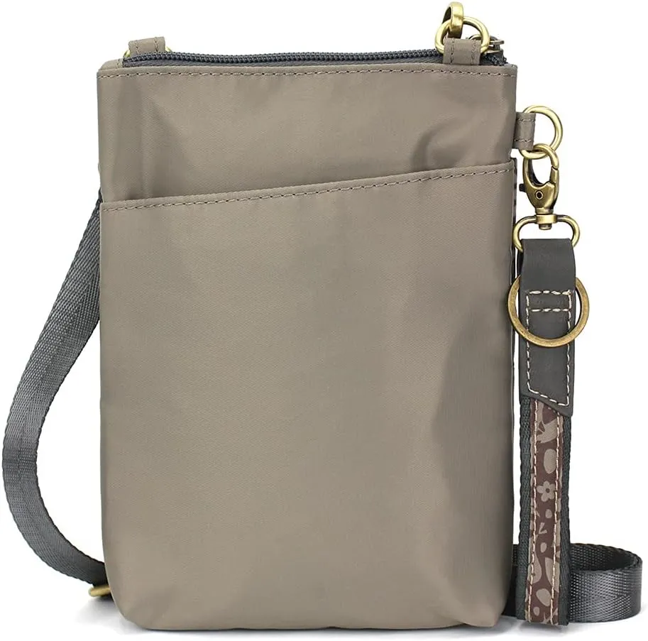 CHALA Venture Evolution RFID Cell Phone Purse - Women Nylon/Faux Leather Xbody Handbag with Adjustable Strap