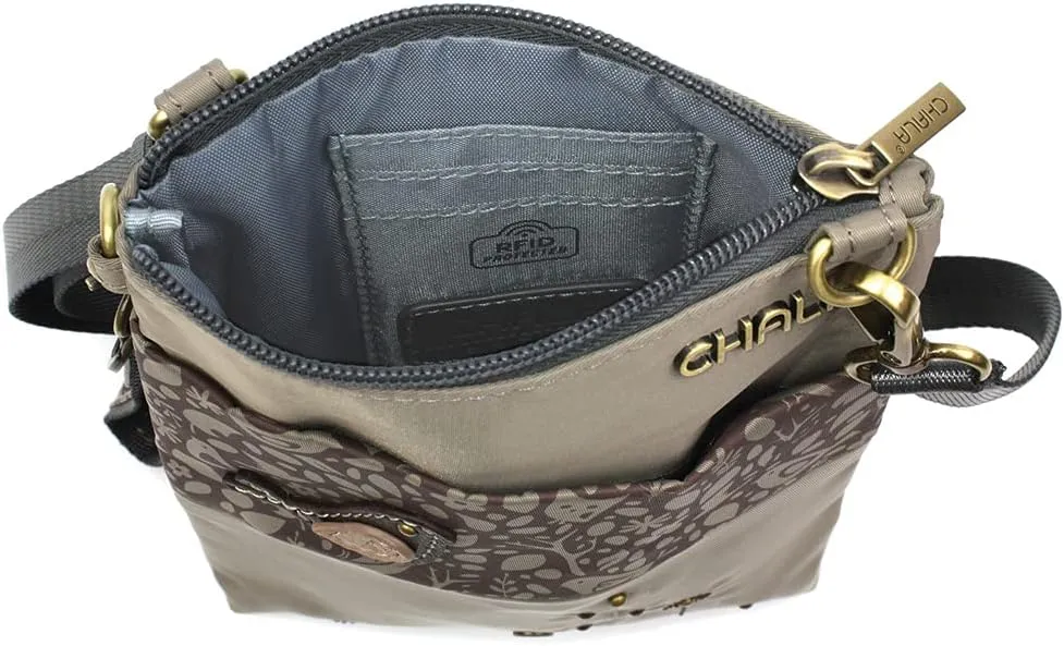 CHALA Venture Evolution RFID Cell Phone Purse - Women Nylon/Faux Leather Xbody Handbag with Adjustable Strap