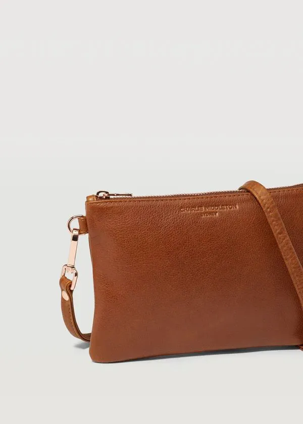 CHARLIE MIDDLETON Cedar Essential Crossbody Bag - Silver
