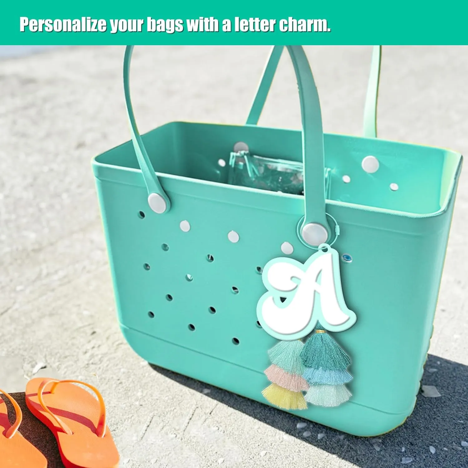 Charm Beach Bag with Tassel