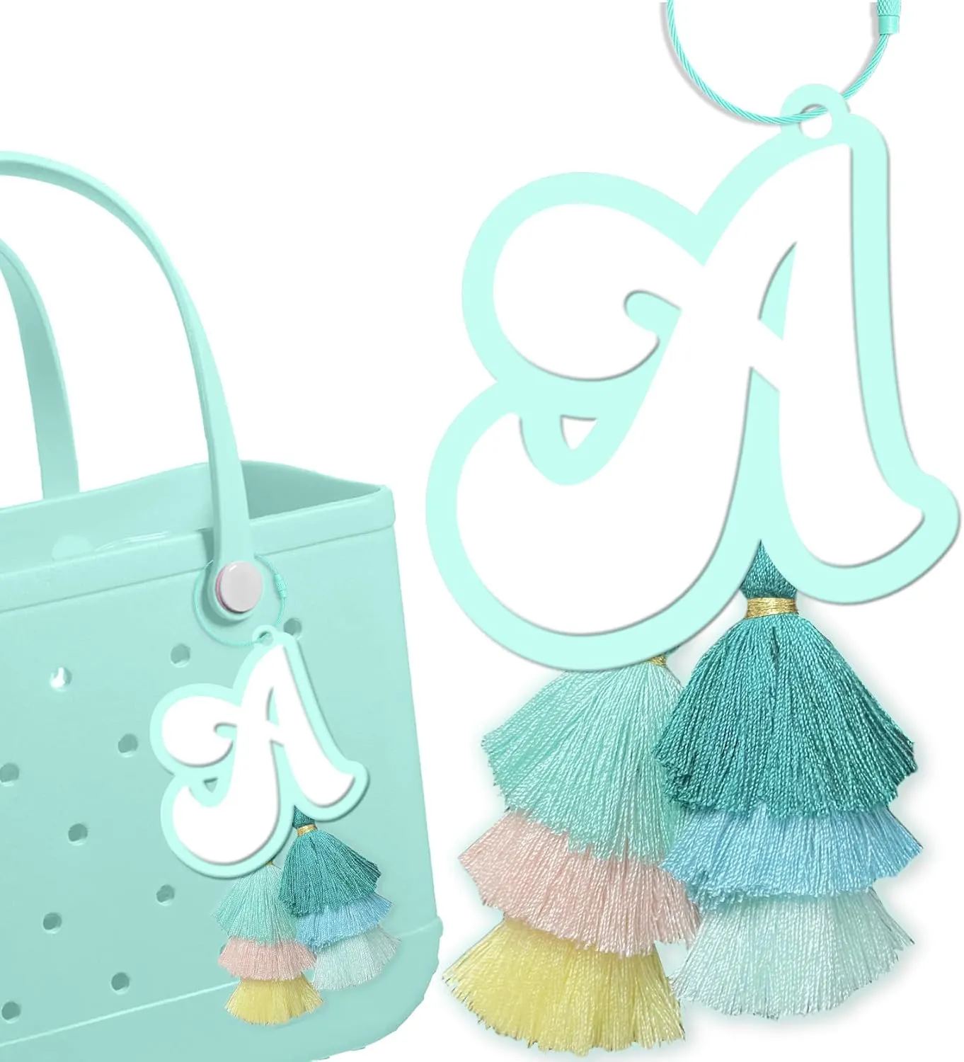 Charm Beach Bag with Tassel