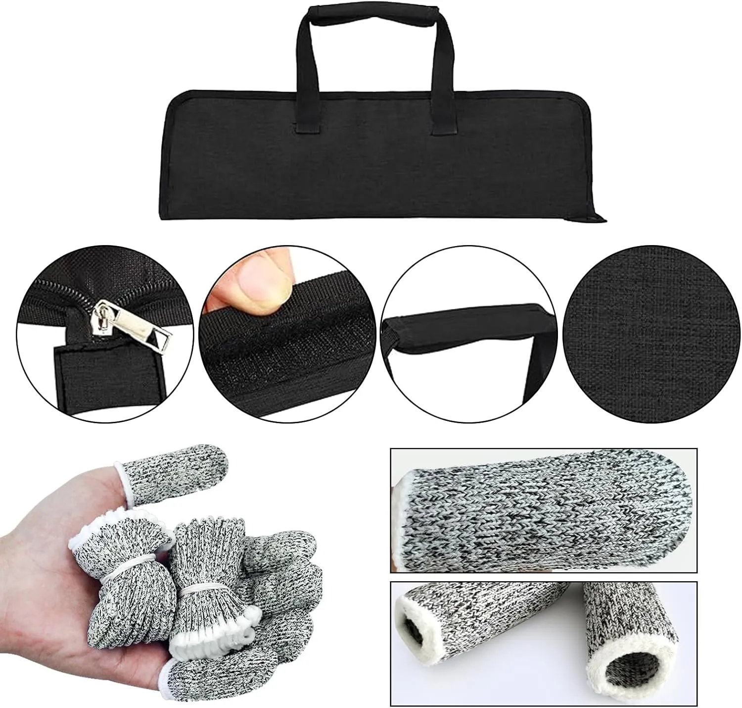 Chef’s Knife Roll Bag, Heavy Duty Oxford Chef Knife Bag, Portable 13 Slots Chef Knife Case, Multi-function Cutlery Knives Pouch Holder Knife Wrap Wallet Tool Roll