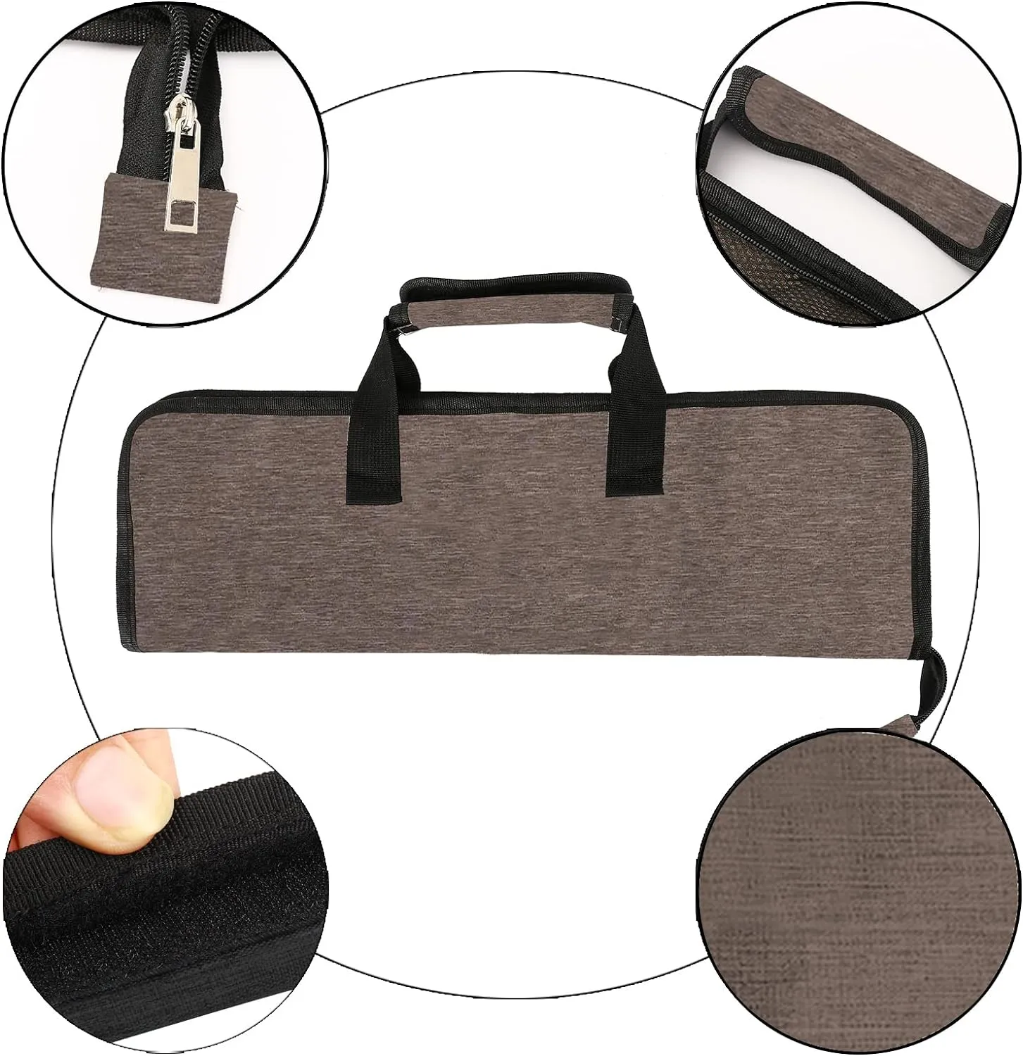 Chef’s Knife Roll Bag, Heavy Duty Oxford Chef Knife Bag, Portable 13 Slots Chef Knife Case, Multi-function Cutlery Knives Pouch Holder Knife Wrap Wallet Tool Roll