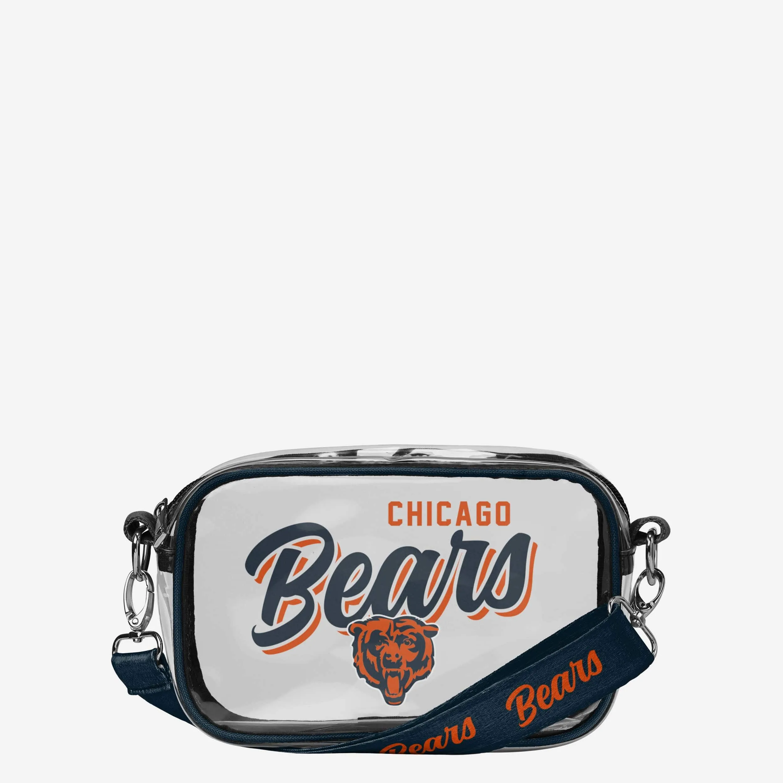 Chicago Bears Monty Script Clear Crossbody Bag