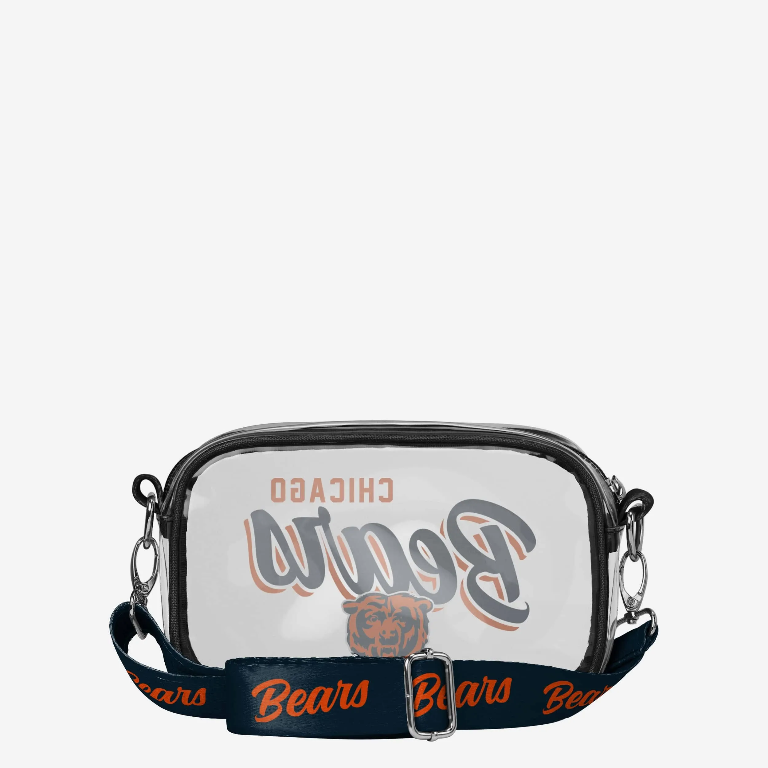 Chicago Bears Monty Script Clear Crossbody Bag