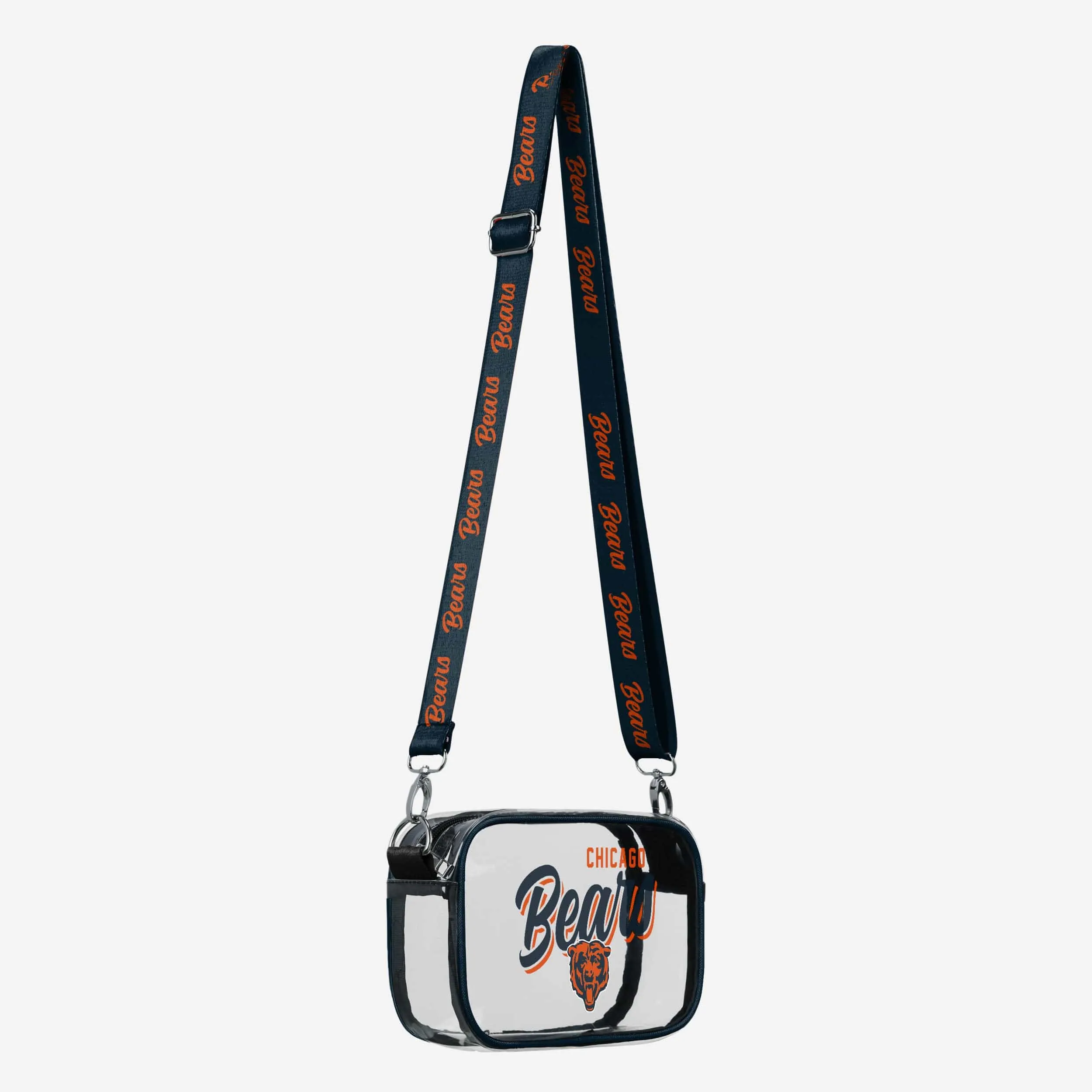 Chicago Bears Monty Script Clear Crossbody Bag