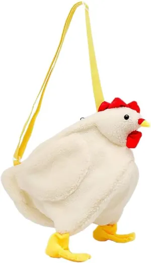 Chicken Purse Hen Bag Handbag Chicken present Bag Chicken CrossBody Bag Hen Purse Funny Purses for Women Cute Animal Handbag Accessories Chicken Costume Adult