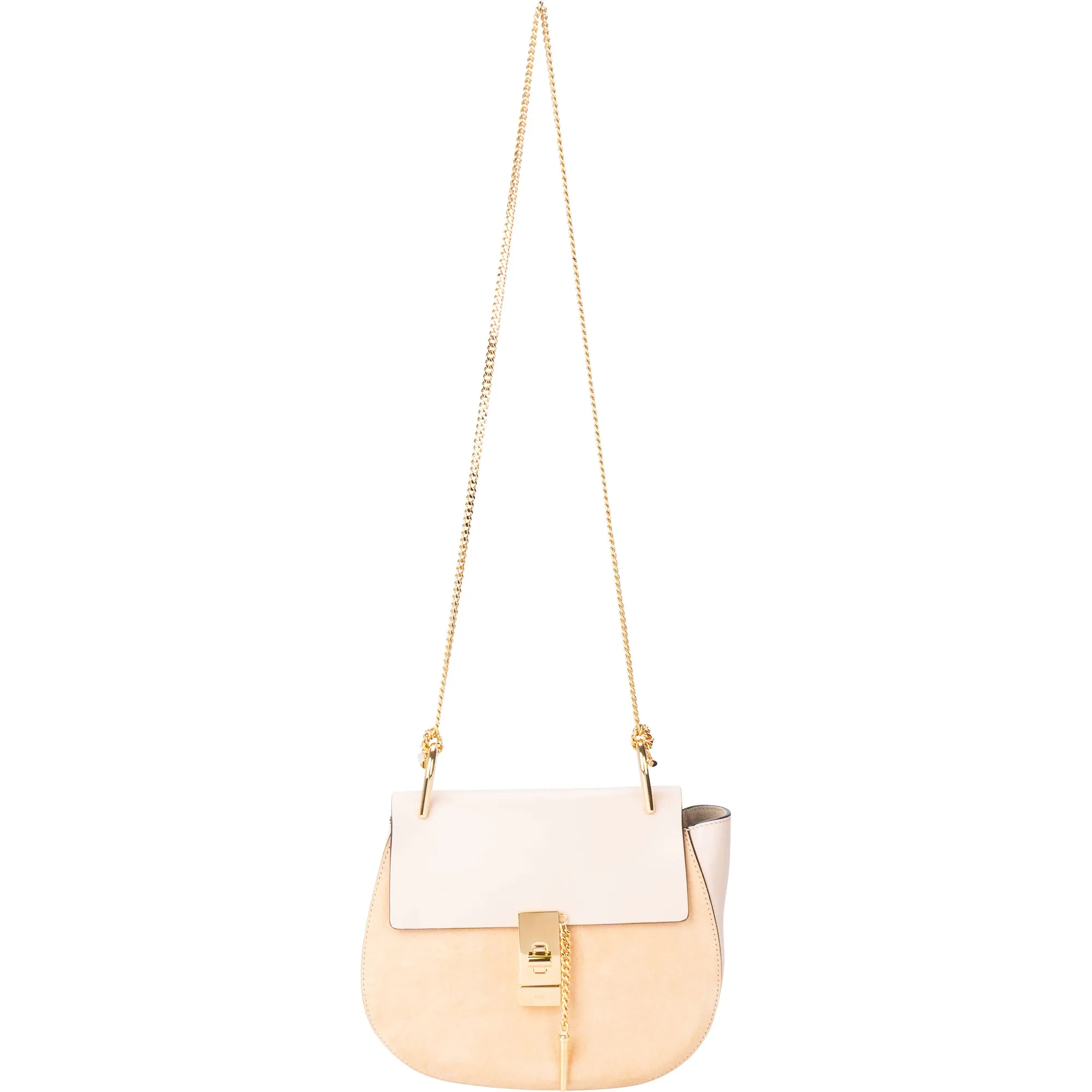 Chloe Suede Leather Drew Crossbody Bag