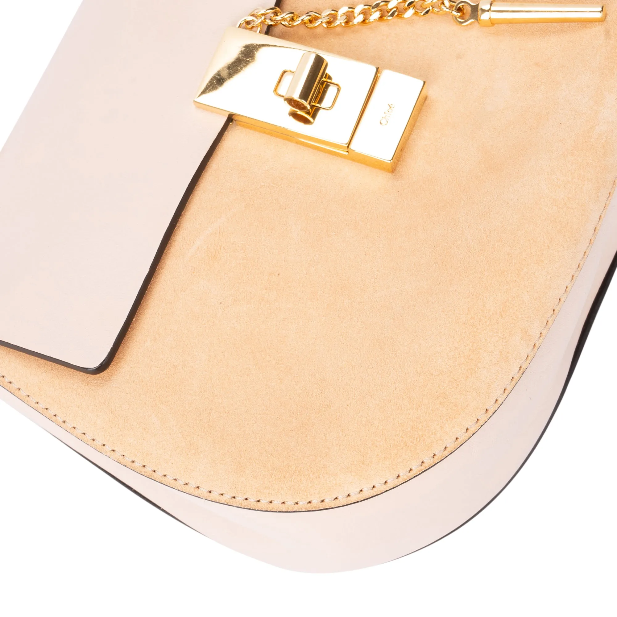 Chloe Suede Leather Drew Crossbody Bag