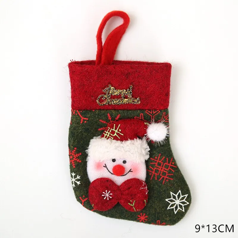 Christmas Gift Tableware Fork Knife Holder Bag Navidad 2021 Noel Christmas Decorations for Home Dinner Table Decor