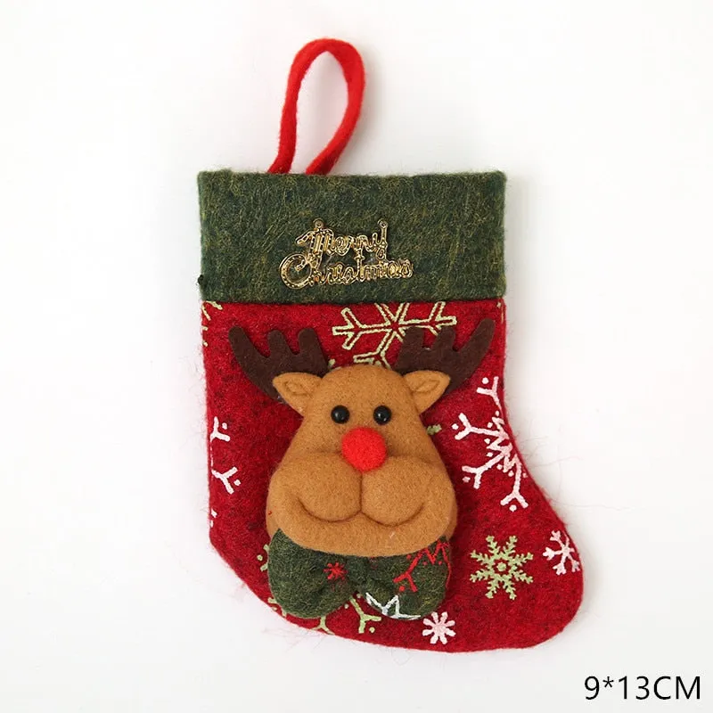Christmas Gift Tableware Fork Knife Holder Bag Navidad 2021 Noel Christmas Decorations for Home Dinner Table Decor