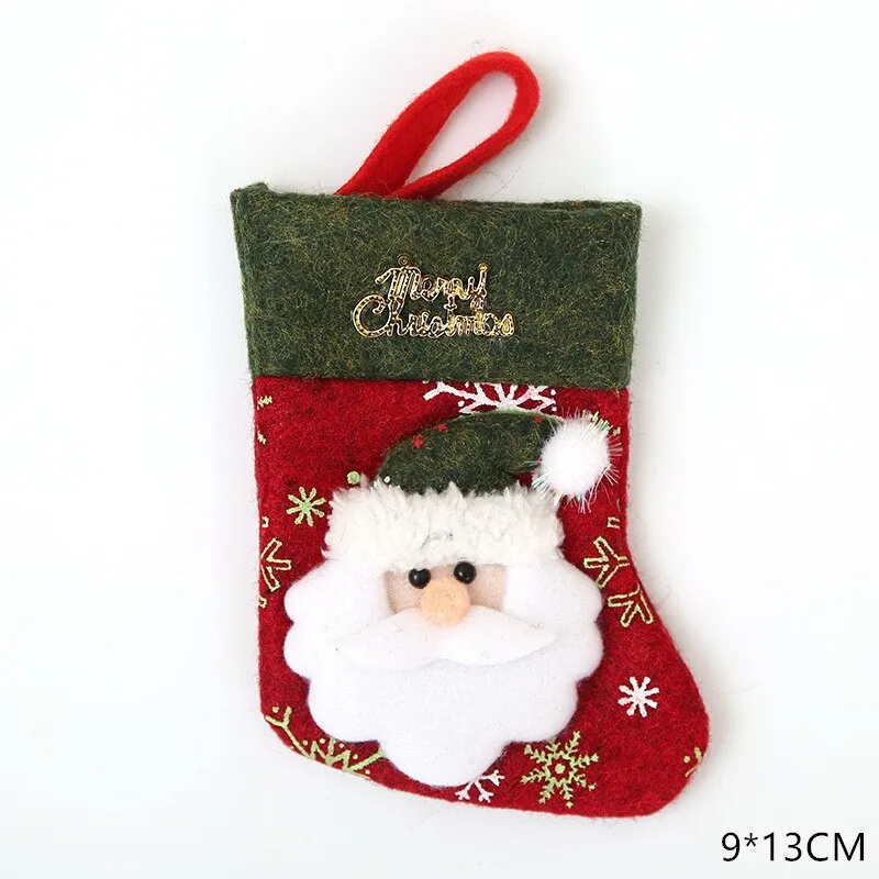 Christmas Gift Tableware Fork Knife Holder Bag Navidad 2021 Noel Christmas Decorations for Home Dinner Table Decor