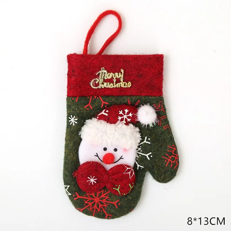 Christmas Gift Tableware Fork Knife Holder Bag Navidad 2021 Noel Christmas Decorations for Home Dinner Table Decor