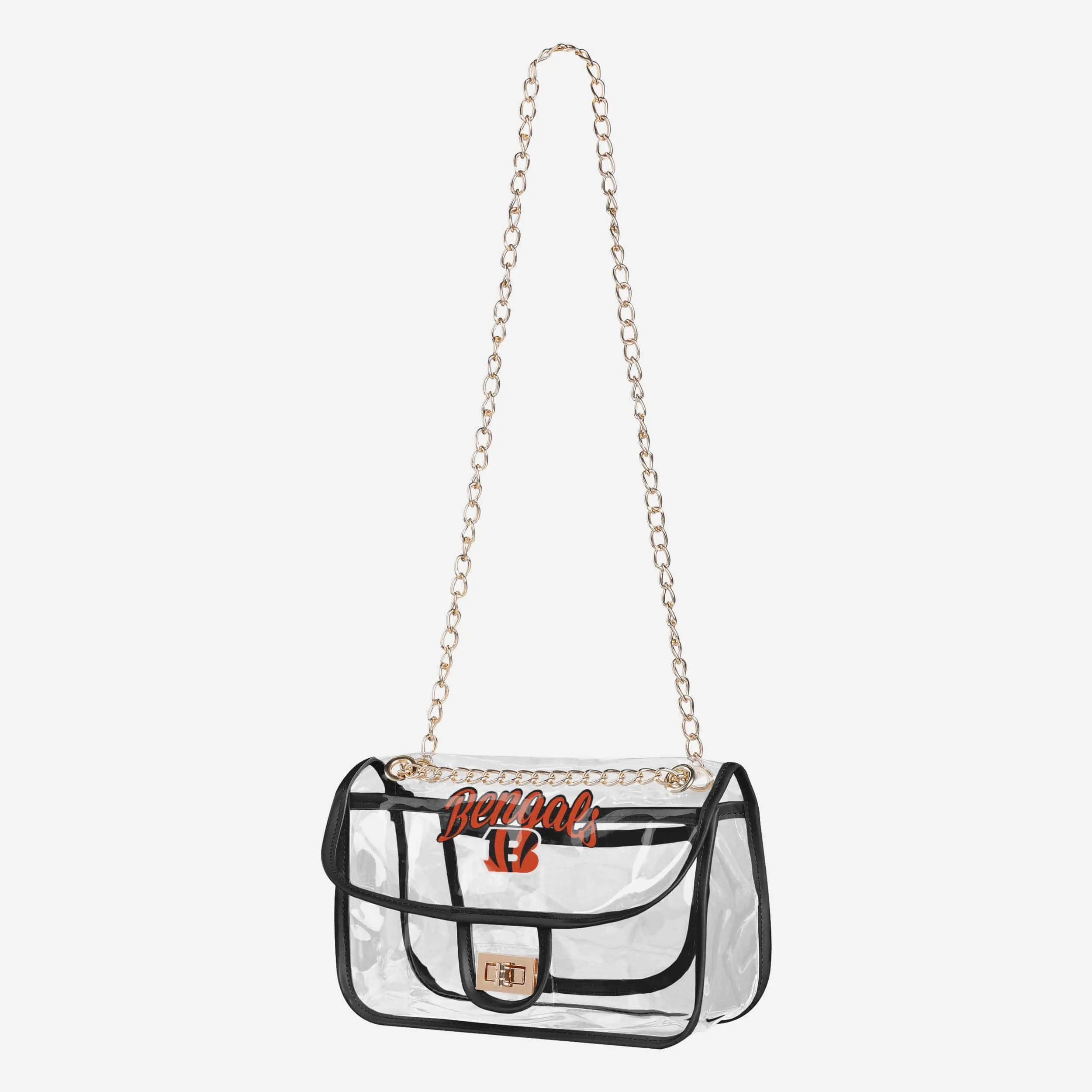 Cincinnati Bengals Clear Crossbody Chain Bag