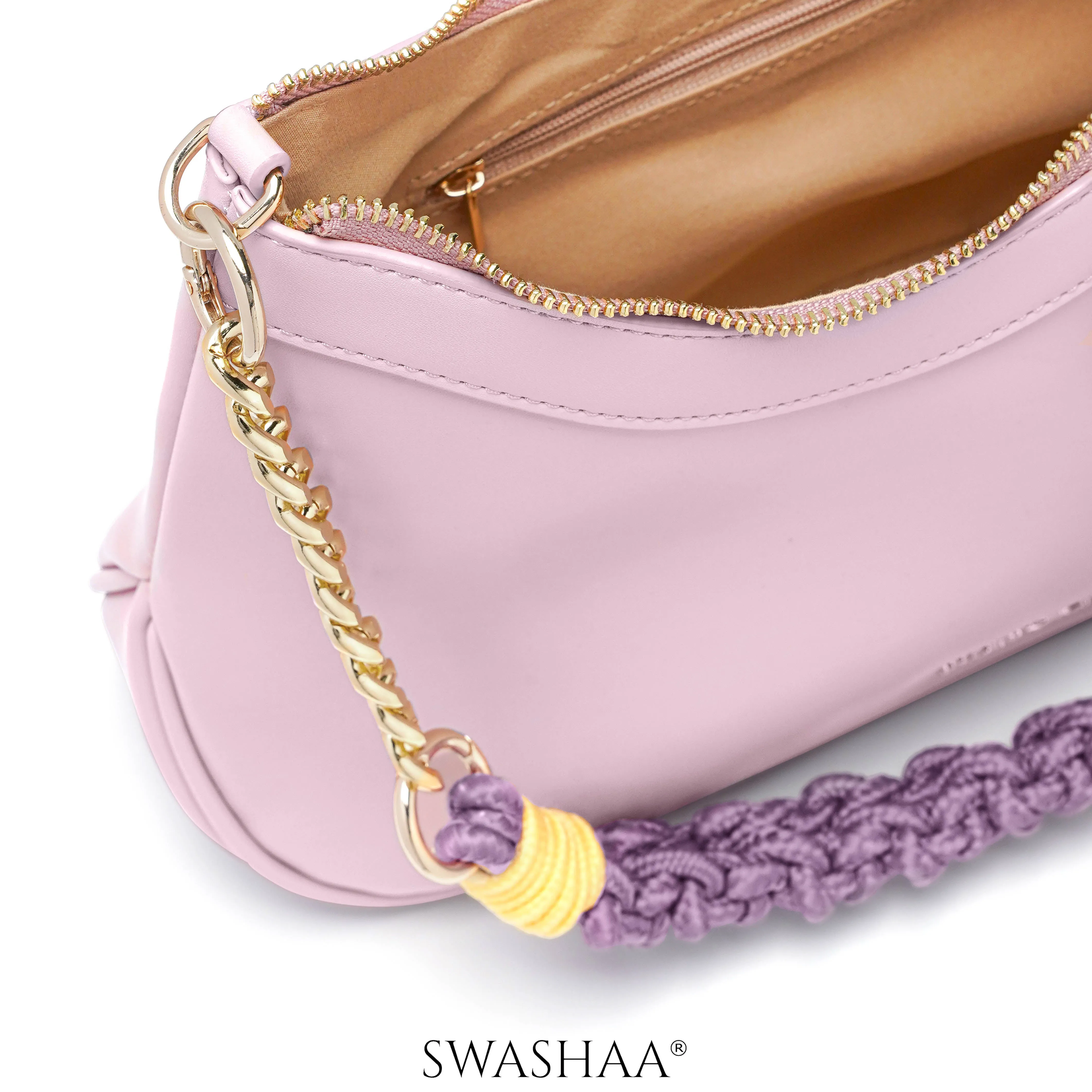 Claire Braided Leather Shoulder Bag