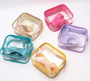 Clear Bag with Matching Strap