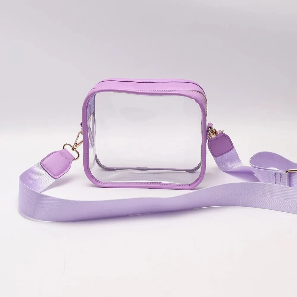 Clear Bag with Matching Strap