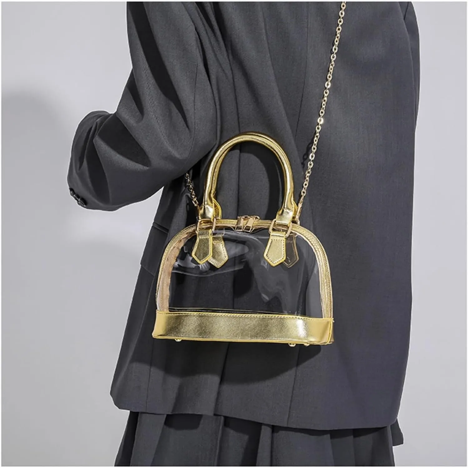 Clear Purse Stadium Approved Clear Crossbody Bag Shoulder Bag Women Handbag Purses Concerts Sports Events Festivals