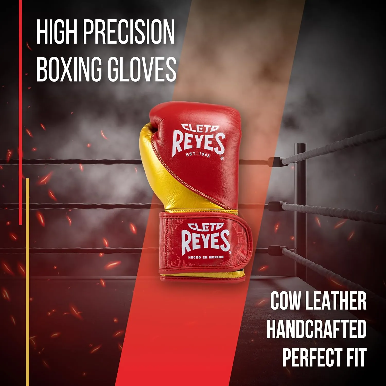 CLETO REYES High Precision Boxing Gloves with Hook and Loop Closure for Training and Heavy Punching Bags for Men and Women