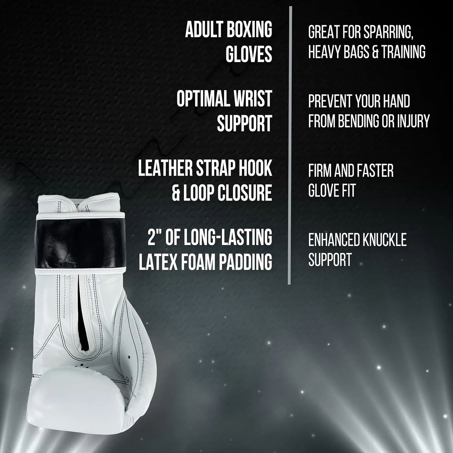 CLETO REYES Training Boxing Gloves with Hook and Loop Closure for Sparring and Heavy Punching Bags, Men and Women, MMA, Kickboxing, Muay Thai