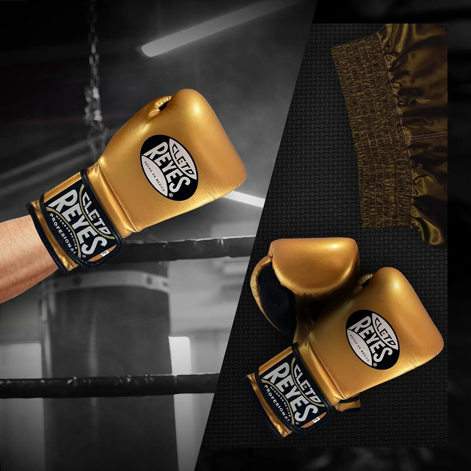 CLETO REYES Training Gloves with Leather Strap & Attached Thumb and Hook & Loop Closure