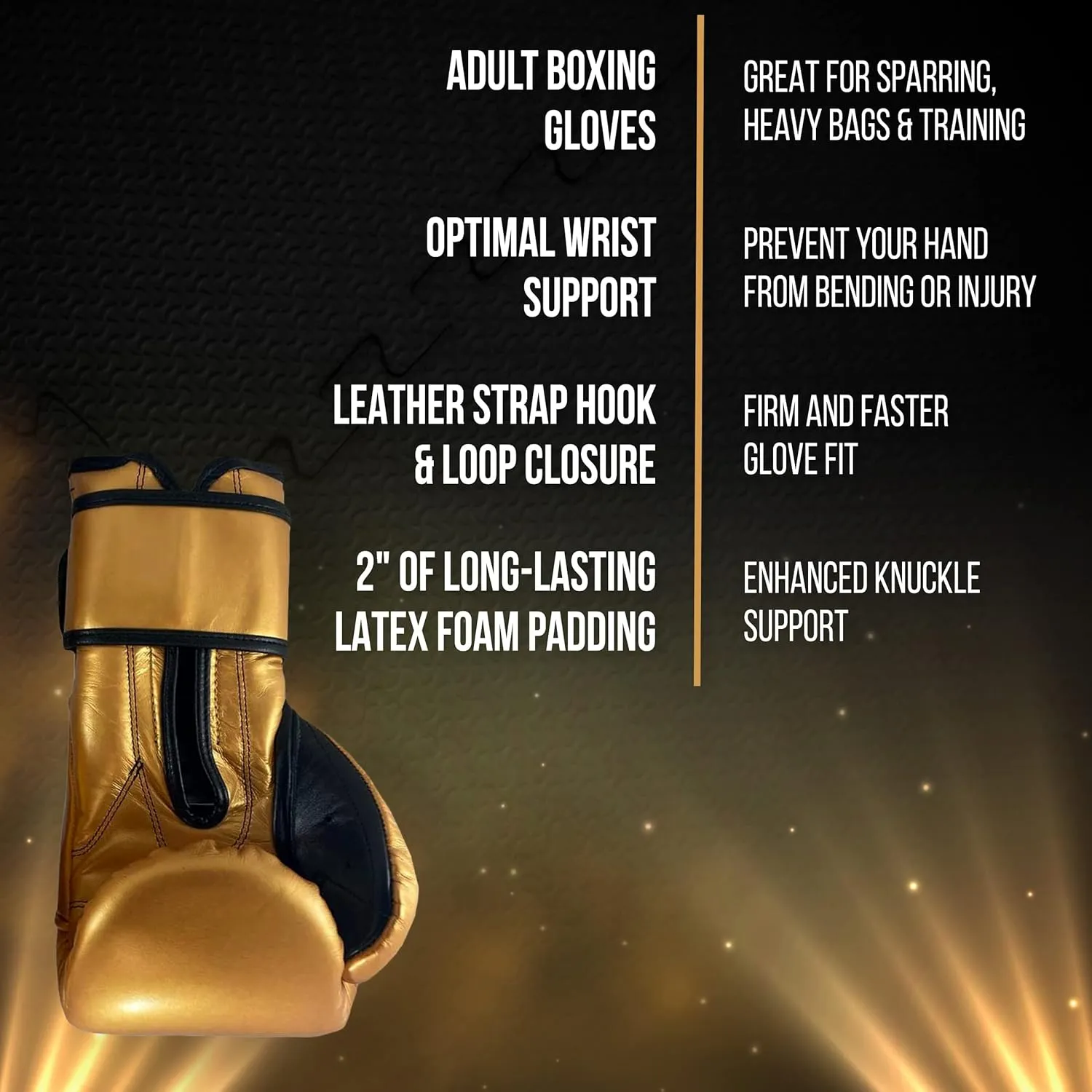 CLETO REYES Training Gloves with Leather Strap & Attached Thumb and Hook & Loop Closure