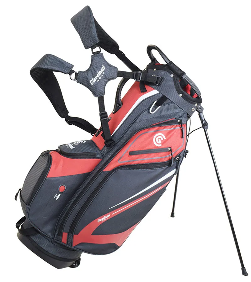 Cleveland Lightweight Stand Golf Bag - Red/Charcoal