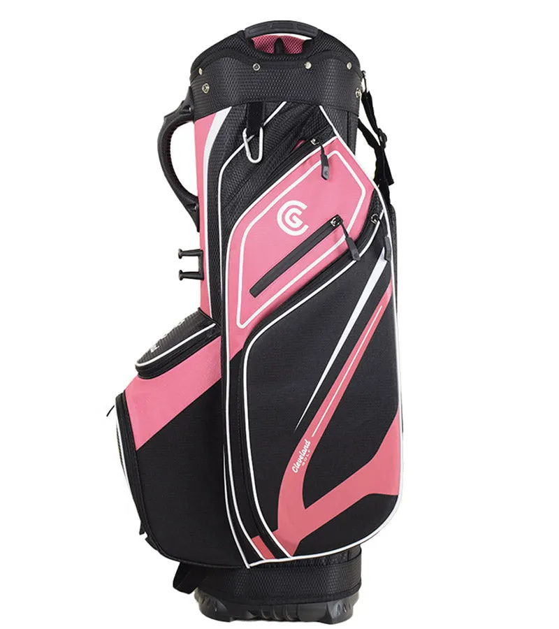 Cleveland Lightweight Women's Cart Golf Bag - Pink/Black