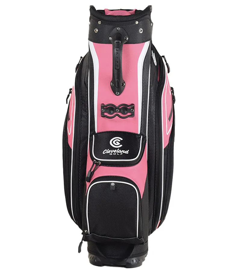 Cleveland Lightweight Women's Cart Golf Bag - Pink/Black