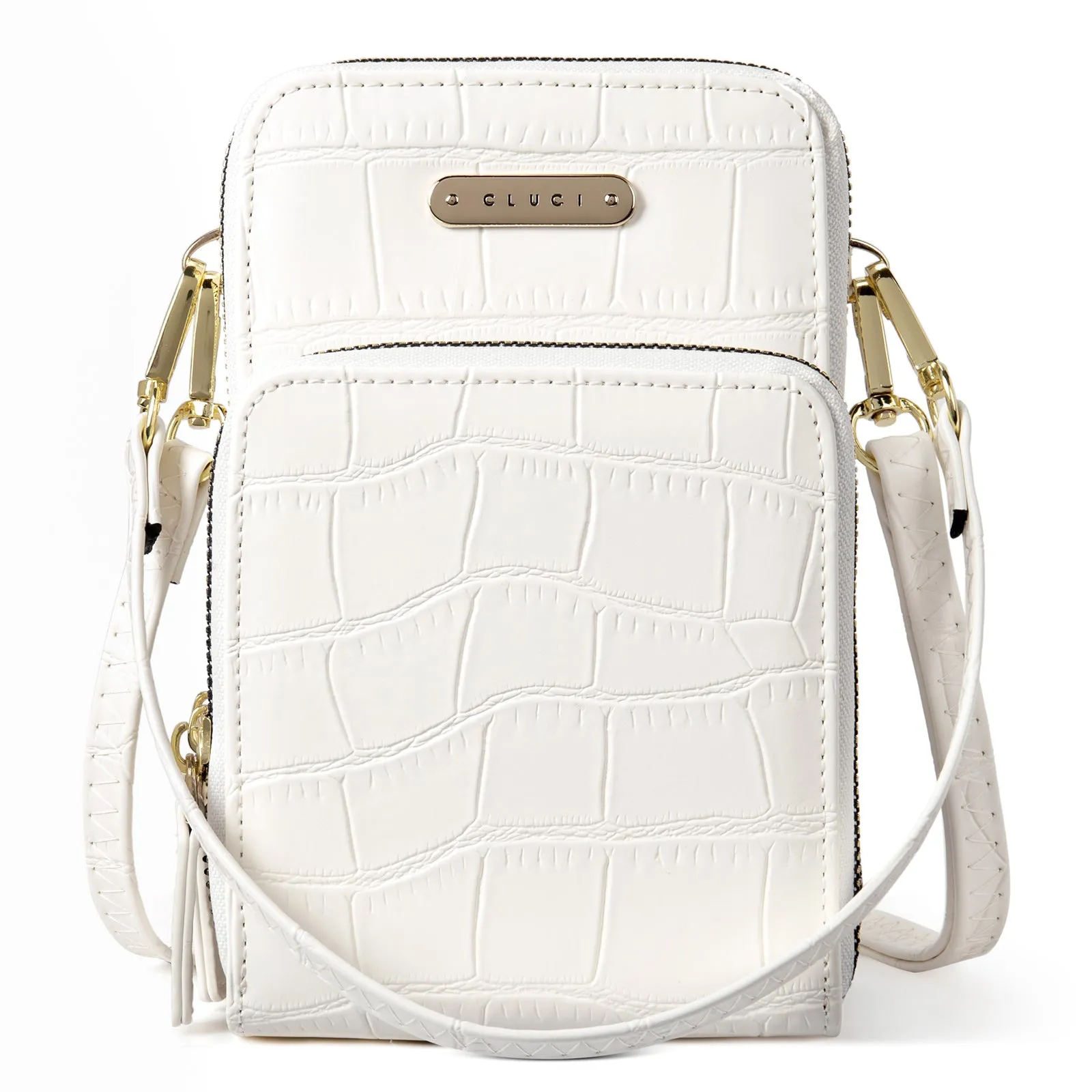 CLUCI Small Crossbody Bag for Women Cellphone Shoulder Purses Crocodile Pattern